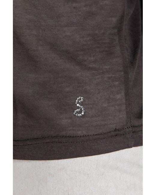 Conquista Black Knit Top With Long Batwing Sleeves