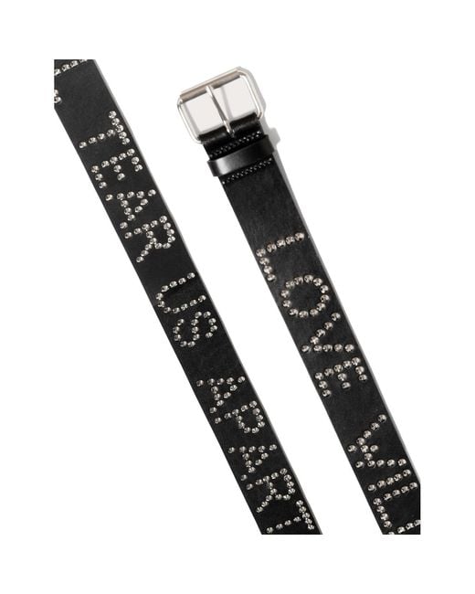 Stuart Trevor Black Love Will Tear Us Apart Leather Studded Belt