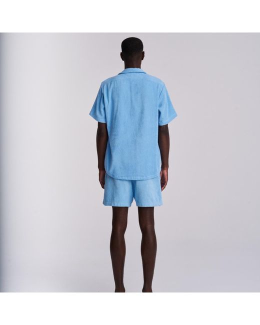 Little Mariner Blue Coastal Terry Shirt for men