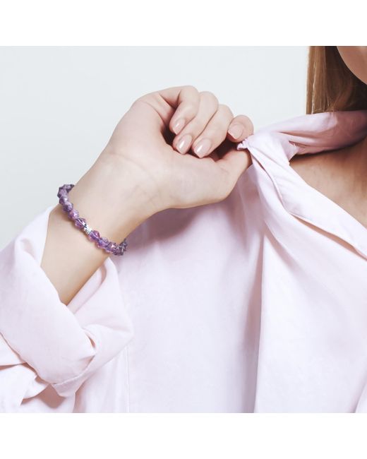 AWNL Purple Rosa Roxburghii Phantom Quartz Macrame Bracelet