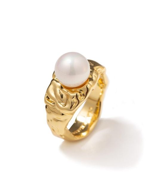 Classicharms Metallic Nora Molten Pearl Ring