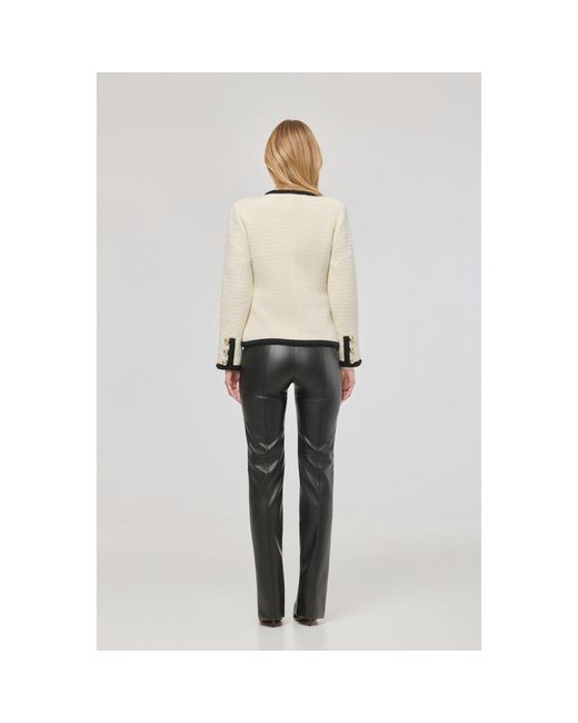 The Extreme Collection Gray Neutrals Ecru Two-Tone Jacket Preston