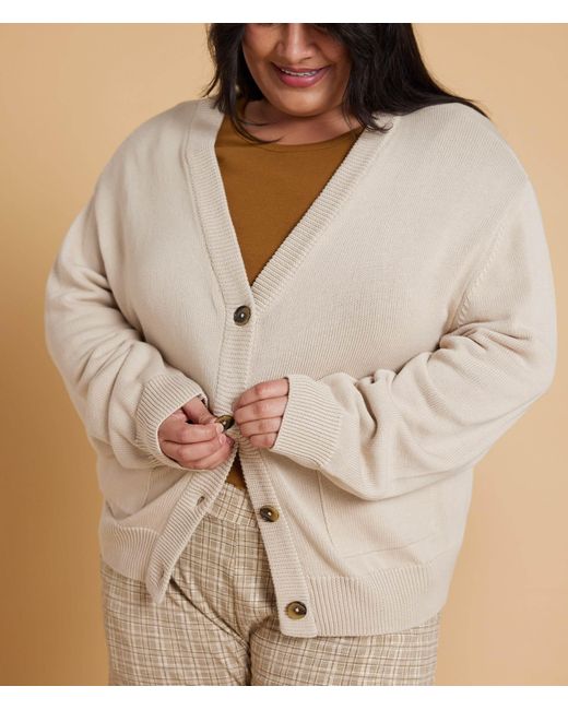 Known Supply Natural Neutrals Heavyweight Cotton Cardigan