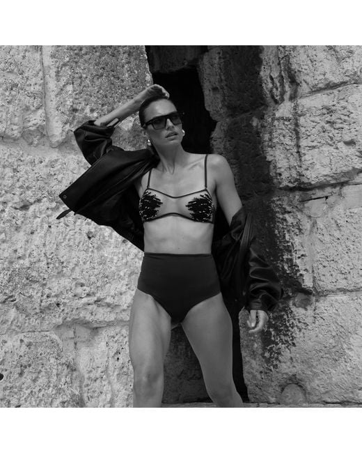 Moorea Swim Black High Waist Brief