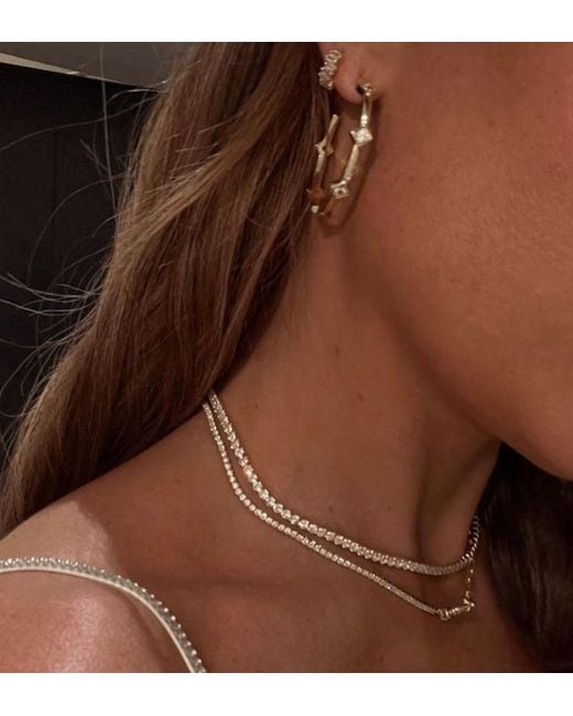 Crystals and Co Metallic Tennis Necklace