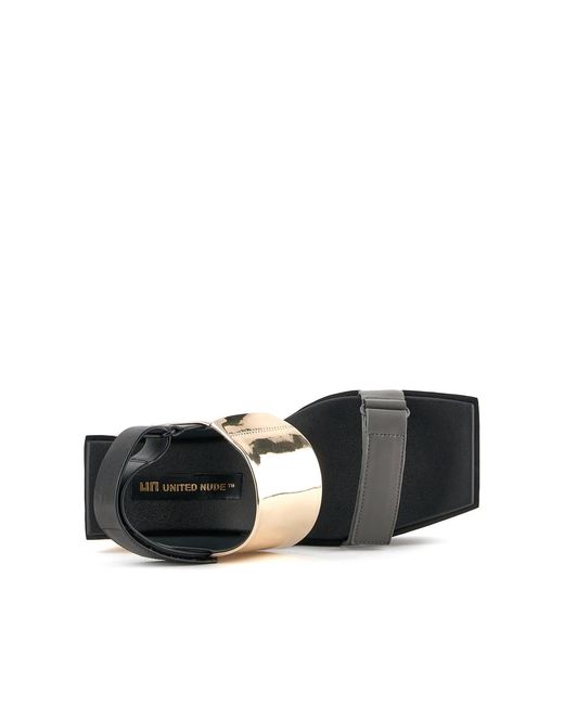 United Nude Black Brutt Sandal