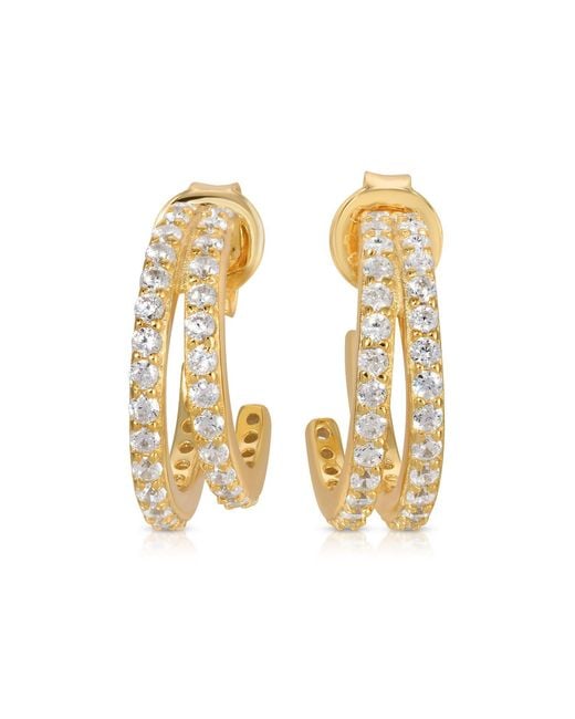 Native Gem Metallic Evil Twin Huggie Earring