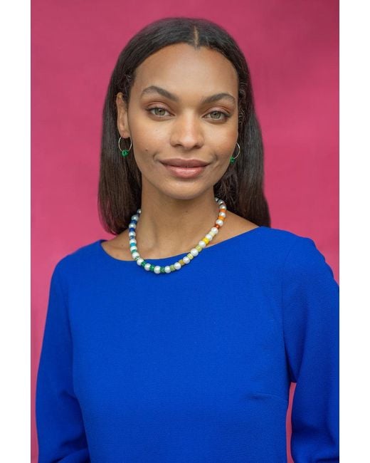 Kris Nations Metallic Freshwater Pearl Necklace