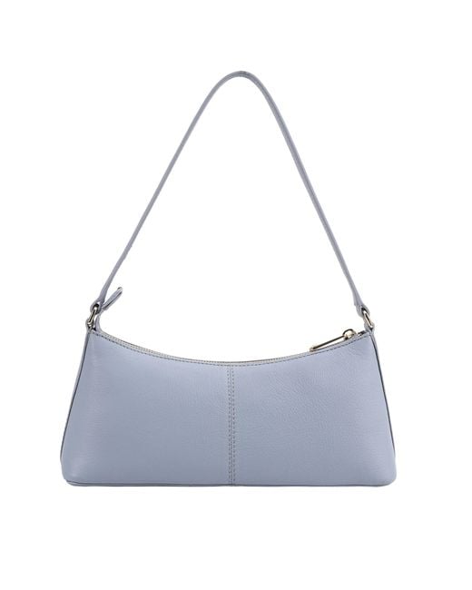 Paul Costelloe Purple Zoey Leather Shoulder Bag