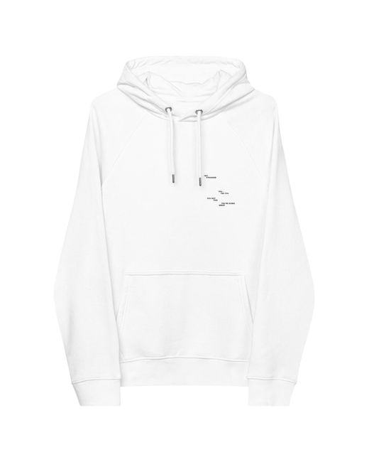 Anchor and Crew White Seven You Are Enough X Mental Health Editions Organic Cotton Hoodie
