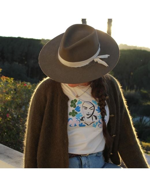 Boutique Kaotique Blue Neutrals Surrounded By Flowers Organic Cotton T-Shirt