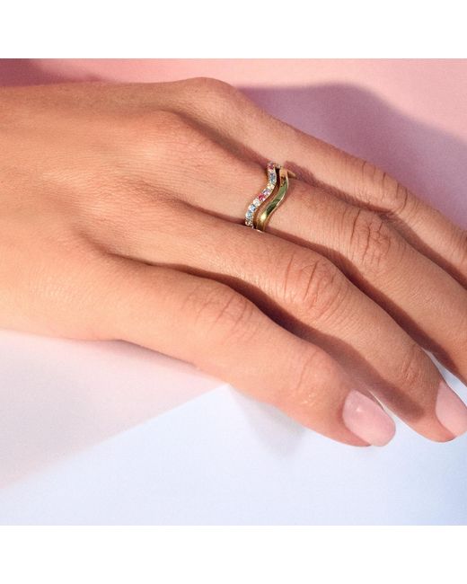 Sif Jakobs Jewellery White Ring Ellera Waves Pianura for men