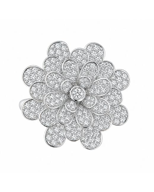 Artisan Gray 14K Diamond Floral Statement Ring