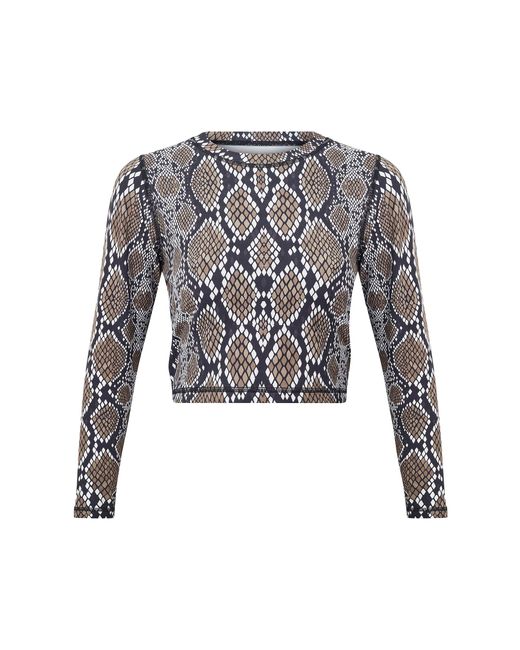 Lula-Ru Gray Neutrals Long Sleeve Top