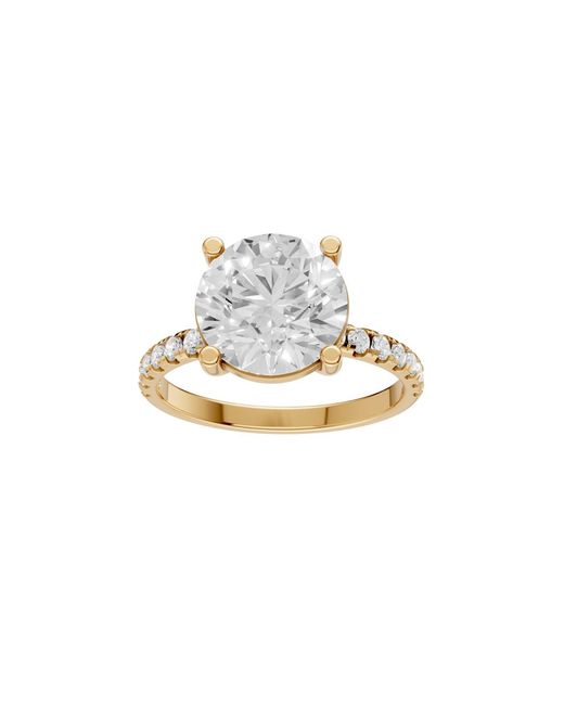 Aya Fine Jewelry Metallic Round Lab Diamond Solitaire Engagement Ring