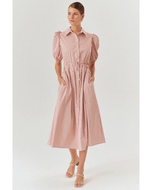 Exquise Pink Legacy Midi Dress –