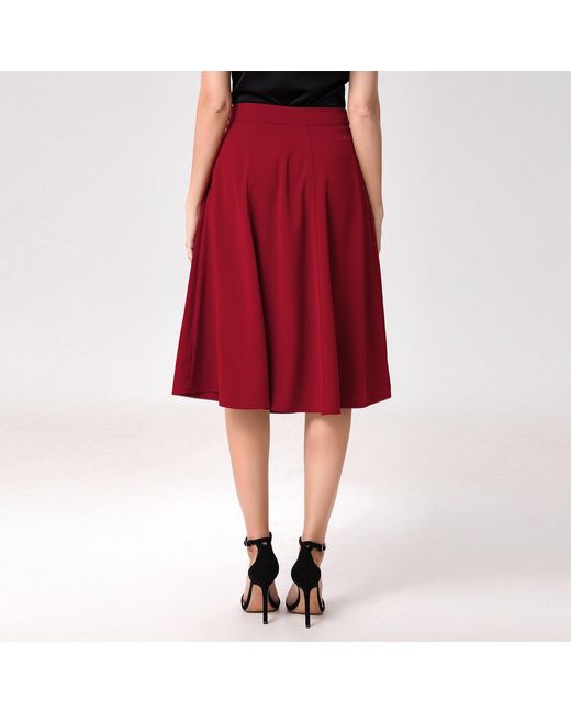 Smart and Joy Sleek Flared Skirt