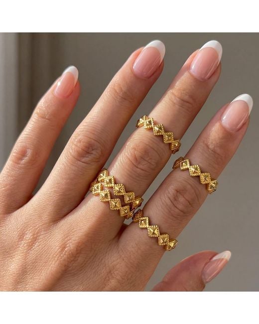 Amadeus Metallic Tellus Stacking Ring