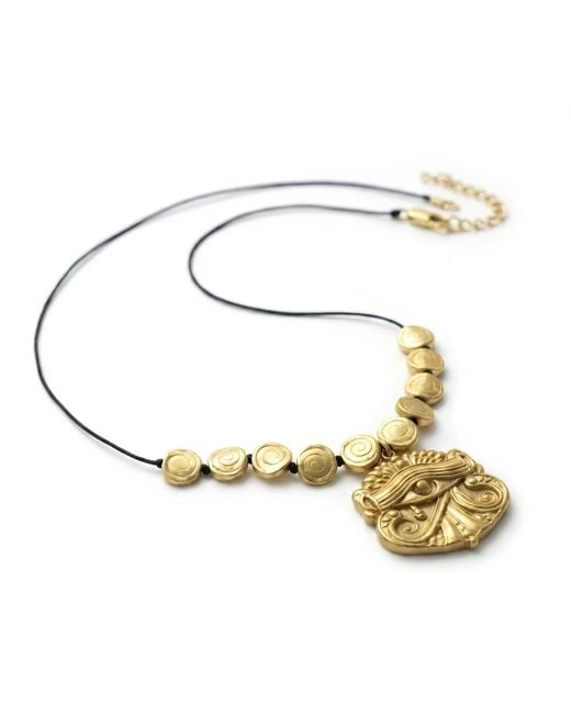 By Virgo Metallic Elysian Eye Necklace