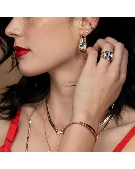 Glamrocks Jewelry Metallic Pavé Ear Cuff