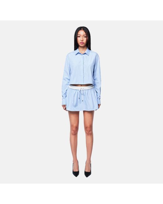 OW Collection Blue Ella Mini Skirt