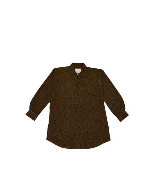 Collected Xx Green Bhura Kurta Shirt for men