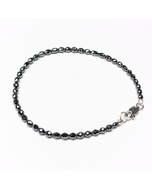 Rahul's Jewels Black 7 Genuine Diamond Oval Strand Bracelet