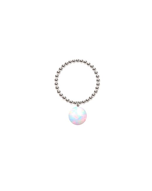 Ora Pearls Metallic Orb Ring Opal