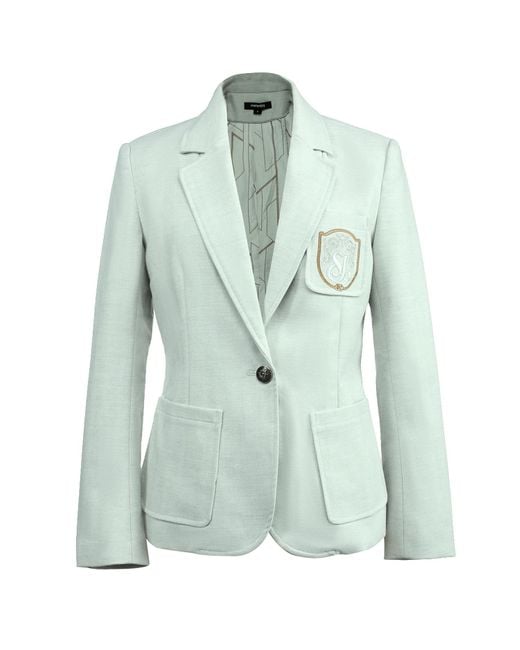 Smart and Joy Green Tailored Blazer With Badge