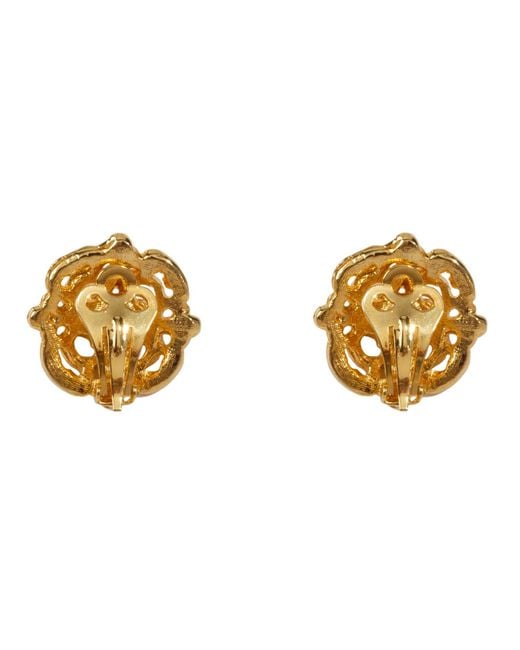 Caramel Vintage Jewellery Metallic Vintage Plated Janet Clip On Earrings