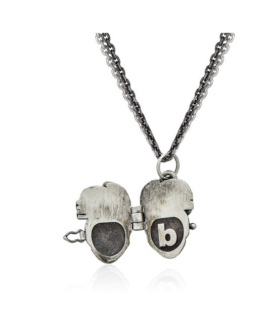 Cartography Metallic Stephen: B Is For Boo Heart Locket