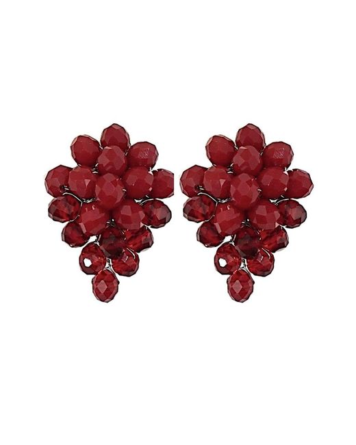 Fairchild Baldwin Red Pear Earrings Ruby