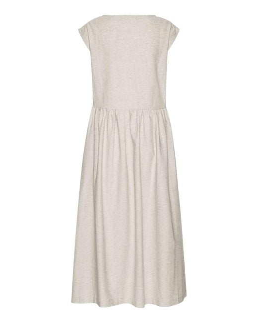 GROBUND White Neutrals Mathilde Dress