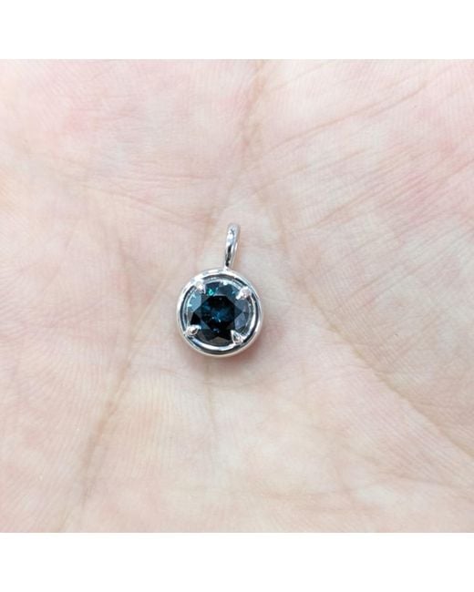 Rahul's Jewels Blue 1.03 Carat Genuine Diamond Round Solstice Pendant