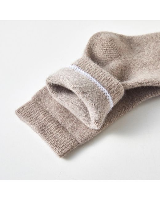 Soft Strokes Silk Gray Cashmere Quarter-Length Socks Set Of Two