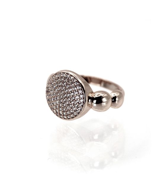 VicStoneNYC Fine Jewelry Gray Natural Diamond Pave Setting Signet Solid Gold Ring