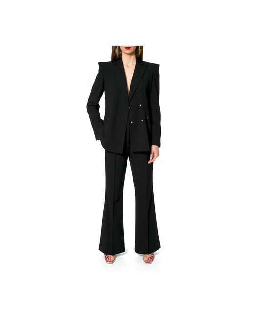 AGGI by HALEWSKI Black Camilla Neutral Flared Trousers -Long