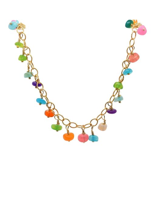 Lori Kaplan Design Metallic Opal Charm Bracelet