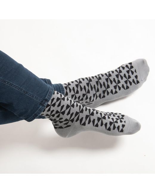 Peper Harow - Made in England Blue Windmill Socks – Bundle for men