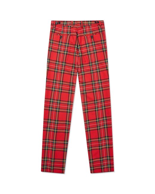 Gresham Blake Red Stewart Royal Tartan Trouser for men