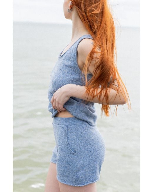 SALANIDA Blue Sabbia Tank Top And Shorts Set Light