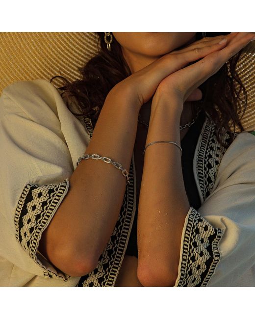 Mejoma Metallic Ancient Elegant Radiance Chunky Chain Bracelet
