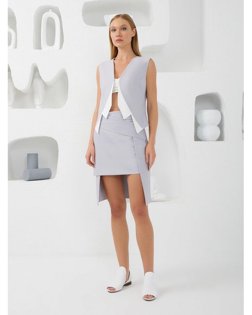 Lumina Eligma Gray Collar-Elle Vest
