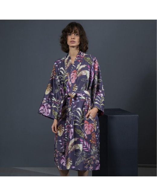 Decoflux Home Purple Cotton Maternity Robe