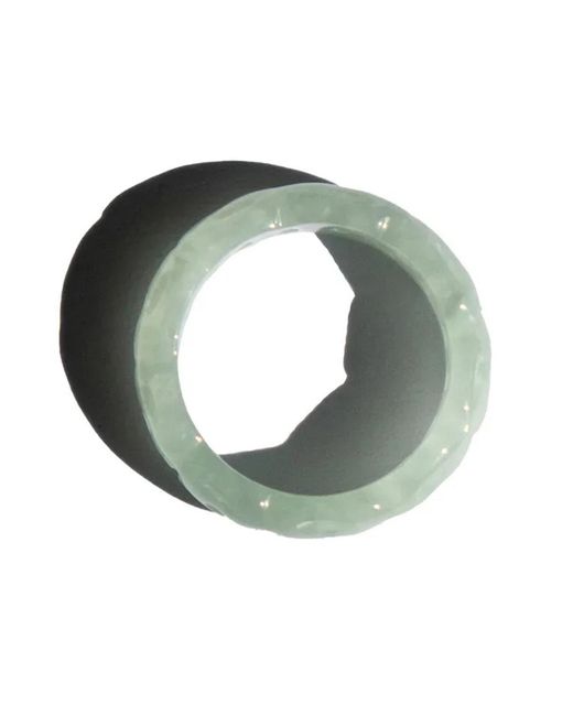 seree White Weave Off- Jade Ring
