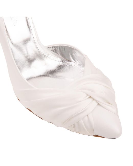 Ginissima White Ana Wedding Satin Shoes