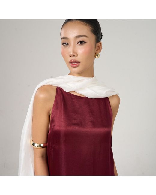 Silk and Bears White Pearl Silk Scarf – Hand-Dyed Mulberry Silk Shawl, Wedding & Bridesmaid Wrap