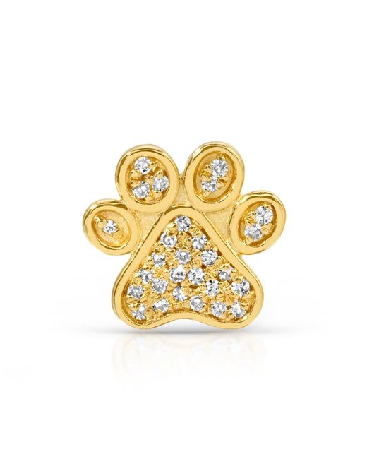 Maya Brenner Metallic Pavé Charm Stud