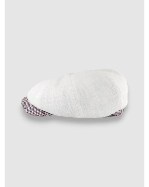 Mister Miller - Master Hatter White Albert's Capri Bakerboy Cap for men