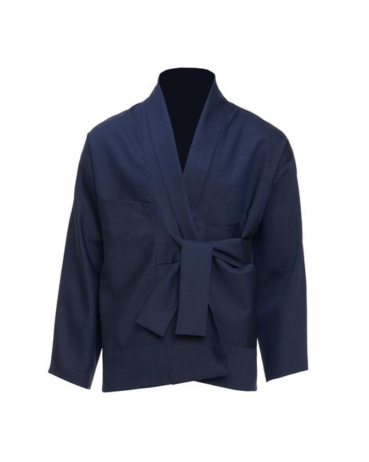 MOE Blue Jeans Wool Vest Jacket